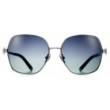 Tiffany & Co. - Irregular Sunglasses - Silver Gradient Tiffany Blue® - Tiffany T Collection - Tiffany & Co. Eyewear