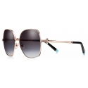 Tiffany & Co. - Irregular Sunglasses - Pale Gold Gradient Gray - Tiffany T Collection - Tiffany & Co. Eyewear