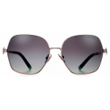 Tiffany & Co. - Irregular Sunglasses - Pale Gold Gradient Gray - Tiffany T Collection - Tiffany & Co. Eyewear