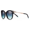 Tiffany & Co. - Pillow Sunglasses - Black Gradient Tiffany Blue® - Tiffany T Collection - Tiffany & Co. Eyewear
