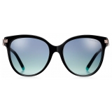 Tiffany & Co. - Pillow Sunglasses - Black Gradient Tiffany Blue® - Tiffany T Collection - Tiffany & Co. Eyewear