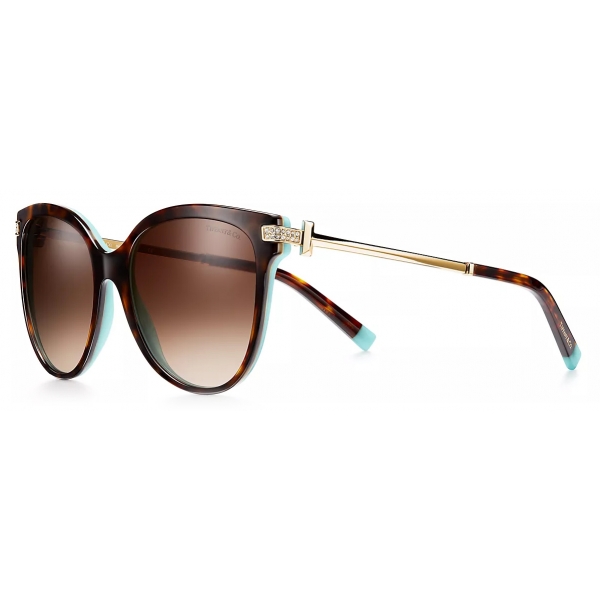 Tiffany & Co. - Pillow Sunglasses - Tortoise Gradient Brown - Tiffany T Collection - Tiffany & Co. Eyewear