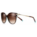 Tiffany & Co. - Pillow Sunglasses - Tortoise Gradient Brown - Tiffany T Collection - Tiffany & Co. Eyewear