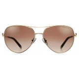 Tiffany & Co. - Pilot Sunglasses - Pale Gold Brown - Victoria® Collection - Tiffany & Co. Eyewear