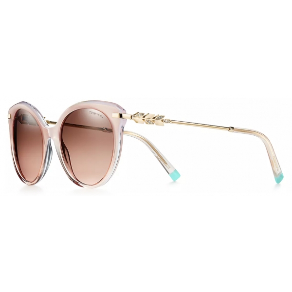 Tiffany & Co. - Cat-Eye Sunglasses - Rose Gold Gradient Blue - Victoria® Collection - Tiffany & Co. Eyewear