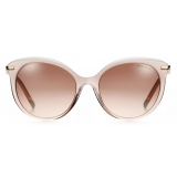 Tiffany & Co. - Occhiale da Sole Pilot - Oro Rosa Sfumate Blu - Collezione Victoria® - Tiffany & Co. Eyewear