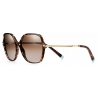 Tiffany & Co. - Pillow Shaped Sunglasses - Tortoise Gradient Brown - Wheat Leaf Collection - Tiffany & Co. Eyewear