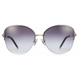 Tiffany & Co. - Pillow Shaped Sunglasses - Gold Gray - Tiffany HardWear Collection - Tiffany & Co. Eyewear