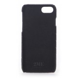 2 ME Style - Case Fingers Croco Black / Black - iPhone 8 / 7 - Crocodile Leather Cover