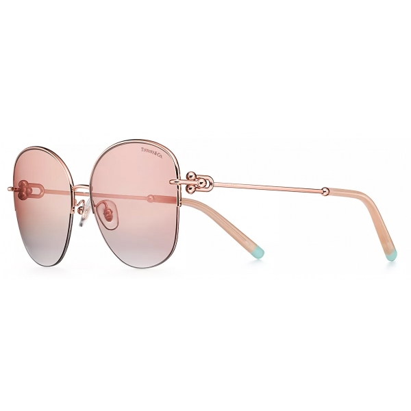 Tiffany & Co. - Pillow Shaped Sunglasses - Rose Gold Pink - Tiffany HardWear Collection - Tiffany & Co. Eyewear