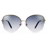 Tiffany & Co. - Pillow Shaped Sunglasses - Pale Gold Gradient Blue - Tiffany HardWear Collection - Tiffany & Co. Eyewear