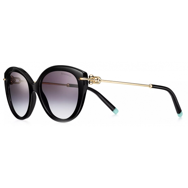 Tiffany & Co. - Cat-Eye Sunglasses - Black Gradient Gray - Tiffany HardWear Collection - Tiffany & Co. Eyewear