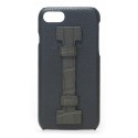 2 ME Style - Cover Fingers in Pelle Verde / Croco Verde - iPhone 8 / 7 - Cover in Pelle di Coccodrillo