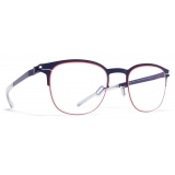 Mykita - Neville - NO1 - Navy Rusty Red - Metal Glasses - Optical Glasses - Mykita Eyewear