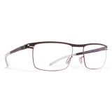 Mykita - Stuart - NO1 - Ebony Brown Cranberry - Metal Glasses - Optical Glasses - Mykita Eyewear