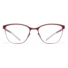 Mykita - Vanessa - NO1 - Mirtillo Rosso Argilla Rosa - Metal Glasses - Occhiali da Vista - Mykita Eyewear