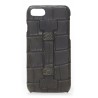 2 ME Style - Case Fingers Croco Green / Green - iPhone 8 Plus / 7 Plus - Crocodile Leather Cover