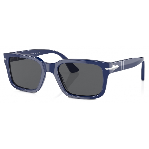 Persol - PO3272S - Solid Blue / Dark Grey - Sunglasses - Persol Eyewear