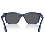 Persol - PO3272S - Solid Blue / Dark Grey - Sunglasses - Persol Eyewear
