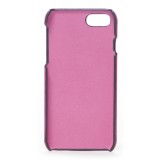 2 ME Style - Case Fingers Leather Fucsia / Croco Purple - iPhone 8 Plus / 7 Plus - Crocodile Leather Cover