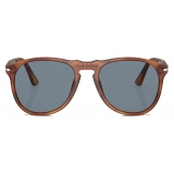 Persol - PO9649S - Terra di Siena / Light Blue - Sunglasses - Persol Eyewear