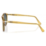 Persol - PO9649S - Miele / Azzurre Polarizzate Sfumate - Occhiali da Sole - Persol Eyewear