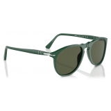 Persol - PO9649S - Solid Green / Green - Sunglasses - Persol Eyewear