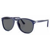 Persol - PO9649S - Blu Tinta Unita / Grigio Scuro - Occhiali da Sole - Persol Eyewear