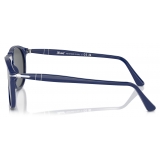 Persol - PO9649S - Solid Blue / Dark Grey - Sunglasses - Persol Eyewear