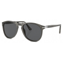 Persol - PO9649S - Taupe Grey Transparent / Dark Grey - Sunglasses - Persol Eyewear