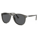 Persol - PO9649S - Taupe Grey Transparent / Dark Grey - Sunglasses - Persol Eyewear