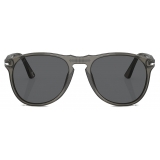 Persol - PO9649S - Taupe Grey Transparent / Dark Grey - Sunglasses - Persol Eyewear