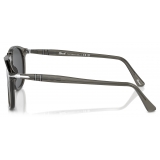 Persol - PO9649S - Taupe Grey Transparent / Dark Grey - Sunglasses - Persol Eyewear