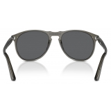 Persol - PO9649S - Taupe Grey Transparent / Dark Grey - Sunglasses - Persol Eyewear