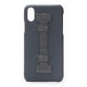 2 ME Style - Cover Fingers in Pelle Verde / Croco Verde - iPhone X / XS - Cover in Pelle di Coccodrillo