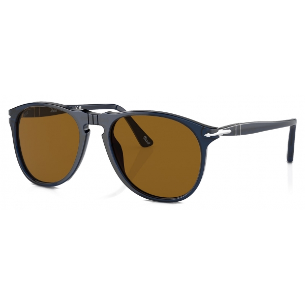 Persol - PO9649S - Transparent Blue / Brown - Sunglasses - Persol Eyewear