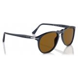 Persol - PO9649S - Blu Trasparente / Marrone - Occhiali da Sole - Persol Eyewear