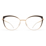 Mykita - Kelsey - Decades - Champagne Gold Jet Black - Metal Glasses - Optical Glasses - Mykita Eyewear