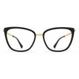 Mykita - Aili - Lite - A15 Glossy Gold Black - Metal Glasses - Optical Glasses - Mykita Eyewear