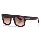 Tom Ford - Fausto Sunglasses - Square Sunglasses - Dark Havana - FT0711 - Sunglasses - Tom Ford Eyewear