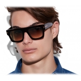 Tom Ford - Fausto Sunglasses - Occhiali da Sole Squadrata - Havana Scuro - FT0711 - Occhiali da Sole - Tom Ford Eyewear