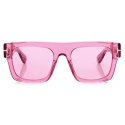 Tom Ford - Fausto Sunglasses - Square Sunglasses - Shiny Fuchsia Burgundy - FT0711 - Sunglasses - Tom Ford Eyewear
