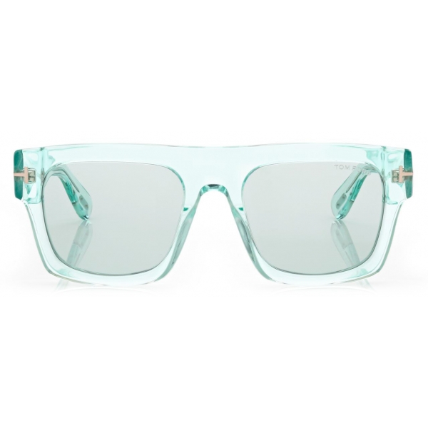 Tom Ford - Fausto Sunglasses - Occhiali da Sole Squadrata - Azzurro - FT0711 - Occhiali da Sole - Tom Ford Eyewear