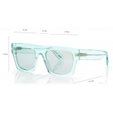 Tom Ford - Fausto Sunglasses - Square Sunglasses - Shiny Light Blue - FT0711 - Sunglasses - Tom Ford Eyewear