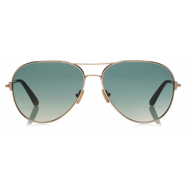 Tom Ford - Clark Sunglasses - Occhiali da Sole Squadrata - Oro Rosa - FT0823 - Occhiali da Sole - Tom Ford Eyewear