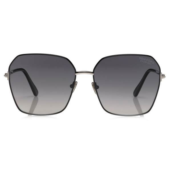 Tom Ford - Polarized Claudia - Occhiali da Sole Squadrati - Nero - FT0839-P - Occhiali da Sole - Tom Ford Eyewear