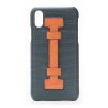2 ME Style - Cover Fingers Croco Verde / Arancione - iPhone X / XS - Cover in Pelle di Coccodrillo