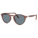 Persol - PO3092SM - Terra di Siena / Light Blue - Sunglasses - Persol Eyewear