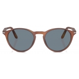 Persol - PO3092SM - Terra di Siena / Light Blue - Sunglasses - Persol Eyewear