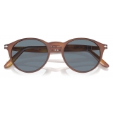 Persol - PO3092SM - Terra di Siena / Light Blue - Sunglasses - Persol Eyewear